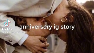 Anniversary ig story