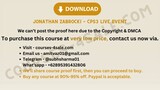 Jonathan Zabrocki – CPS3 Live Event