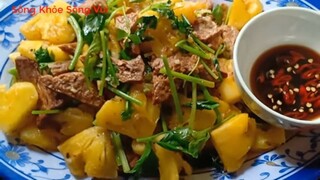 Cách làm món chay ngon.Bò chay xào thơm.Món ăn thơm ngọt, ngon tới miếng cuối cùng