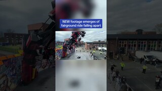 NEW footage emerges of fairground ride falling apart 👀