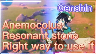 Anemocolus Resonant stone Right way to use it