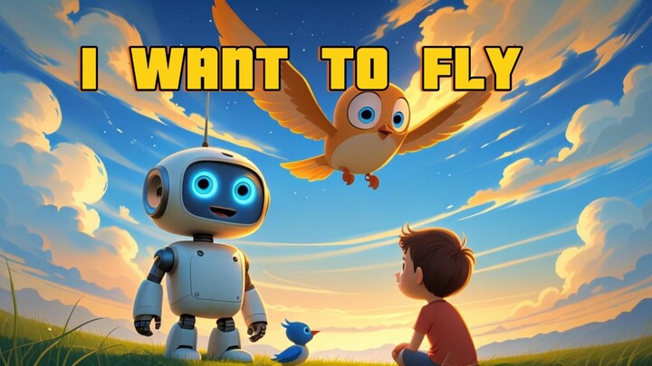 The Little Robot Who Wanted to Fly 🤖🪽 | A Heartwarming Story #shorts