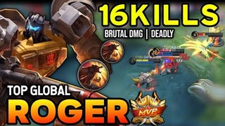 ROGER BEST BUILD 2022 | TOP GLOBAL ROGER GAMEPLAY | MOBILE LEGENDS ✓