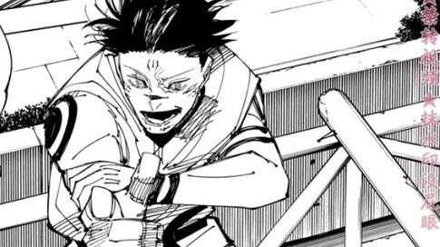 I really like to draw this kind of hand-raising action. Sukuna and Gojo Otsutsuki have it.