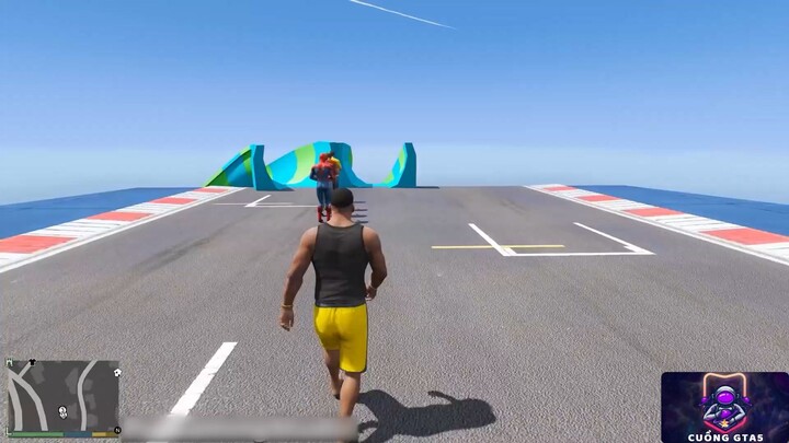 Trượt nước khổng lồ trong GTA 5 - (GTA 5 Mods) #game #gta5