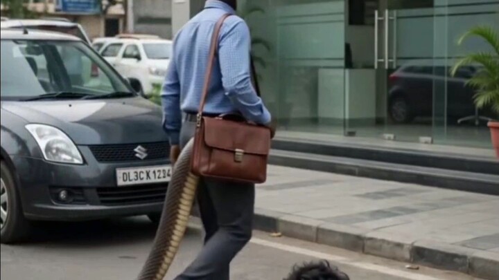 इंसान ने साँप को डस लिया 😱🐍 | Reverse World Comedy | Funny Snake Video #shorts #trending #viral