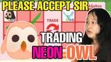 WHAT PEOPLE TRADE FOR NEON OWL IN ADOPT ME *LOOKING FOR A NEON FROST DRAGON* (W/F/L?)