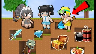 😆 THỬ THÁCH 24H ĐÀO KHO BÁU SIÊU TO KHỦNG LỒ CÙNG HERO TEAM 💰💰
