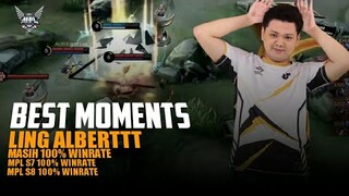 MASIH 100% WINRATE | BEST MOMENTS LING 100% WINRATE RRQ ALBERT DI MPL ID SEASON 8