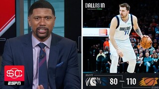 ESPN's Jalen Rose "Goes Crazy!" Luka Doncic scores 28 but Mavericks loss to Suns 110-80 in Game 5