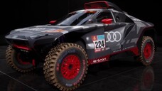 Car Audi RS Q E-tron in Dakar Desert Rally. Audi sport