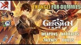 Genshin Impact 2.4 Zhongli Guide! Beginner Friendly with active comments!