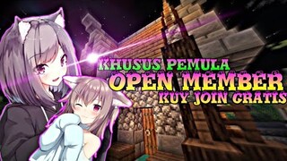 {OPEN MEMBER REALMS} -GRATIS KHUSUS PEMULA- #Realms #Mcpe #openmember #Ainevalsmp