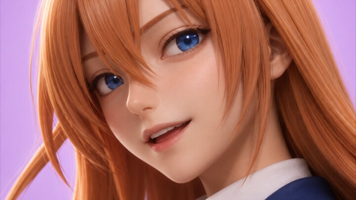 Menggambar Chihaya lalu diubah menjadi 3D