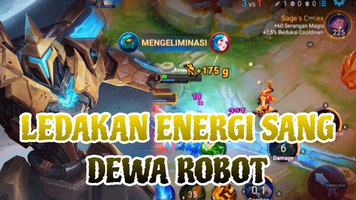 LEDAKAN ENERGI SANG ROBOT TEMPUR