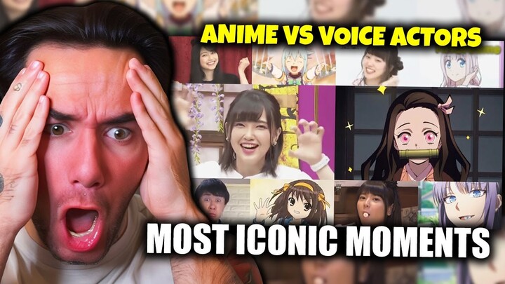 ANIME vs VOICE ACTORS | Best Iconic Moments (REACTION)