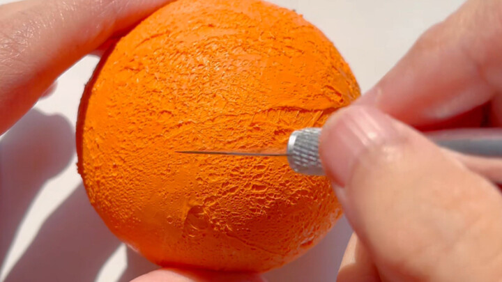Orange peel tape ball