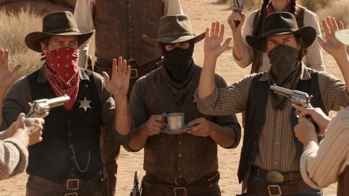 Sheriff Ambushes Outlaws At Camp,Caught Mid-Tea 🤠