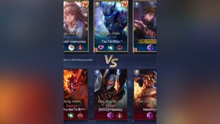 Đi đơn ghép được team thế này kiểu gì chả win 😂lienquanmobile lienquan