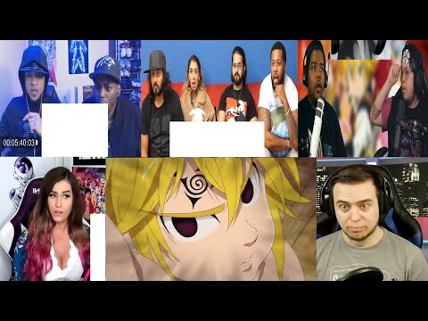 SEVEN DEADLY SINS EPISODE 5 REACTION MASHUP!!