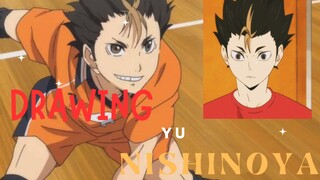 week 2(Februari)Drawing Yu Nishinoya(Haikyuu)