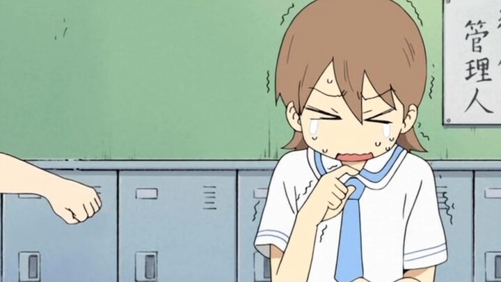 Yuko: "Trong trường hợp này, mình chỉ có thể lau bằng nước bọt thôi🤤"