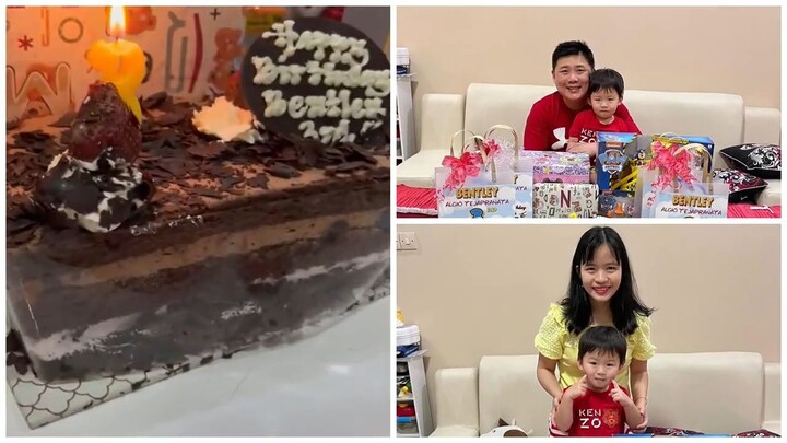 handsome boy Bentley Algio turning 3 y.o