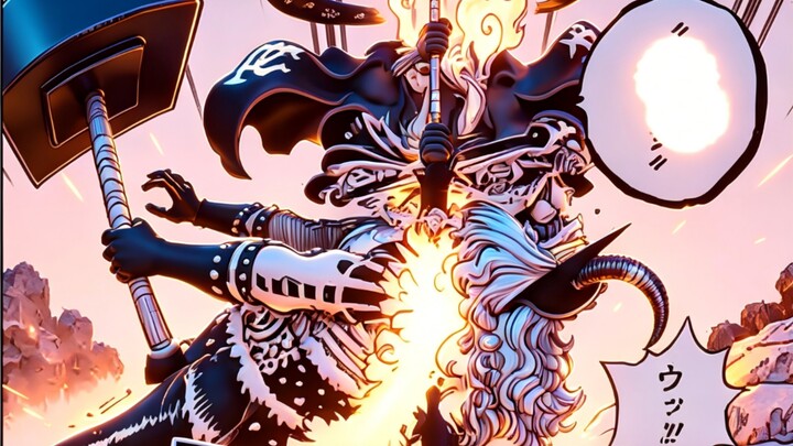 วันพีซ ตอนที่ 1181 ภาพเต็มทั้งตอน v2 ~เทพเจ้ากับปีศาจ~ โลกิถูกดาบอาญาสวรรค์เสียบทะลุ!!!