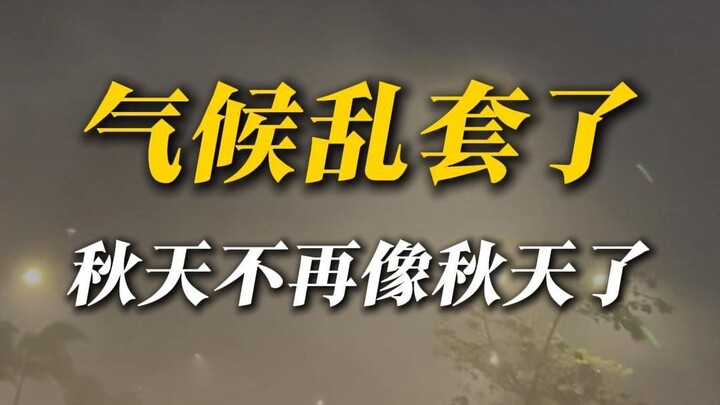 ฤดูใบไม้ร่วงปีนี้สภาพอากาศผิดปกติอย่างยิ่ง ไม่มีข้อยกเว้นเลย