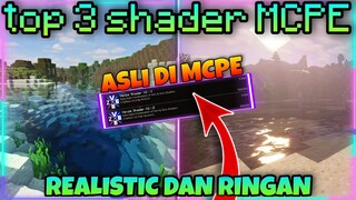 TOP 3 SHADERS MCPE 1.16 TERBARU - Ringan 2gb dan Sangat Smooth- Mirip ultra realistic dan Mirip RTX