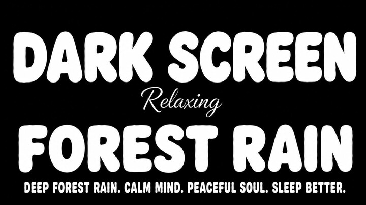 Lost in the Forest With Nothing but Rain 🌲🌧️ | Peaceful Forest Rain Sounds for Deep Sleep