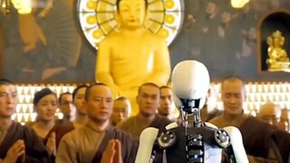 Trong khi robot đang quét sàn an toàn, nó vô tình hiểu được lời dạy của Phật giáo.