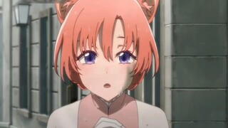 A cute cat girl in the new show! She can’t use an umbrella…