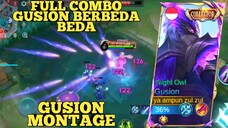 full combo gusion berbeda-beda, gusion montage