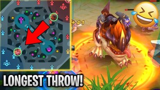 MOBILE LEGENDS MAYHEM MOMENTS! BARATS LONGEST THROW | Mobile Legends WTF | Funny Moments - MLBB