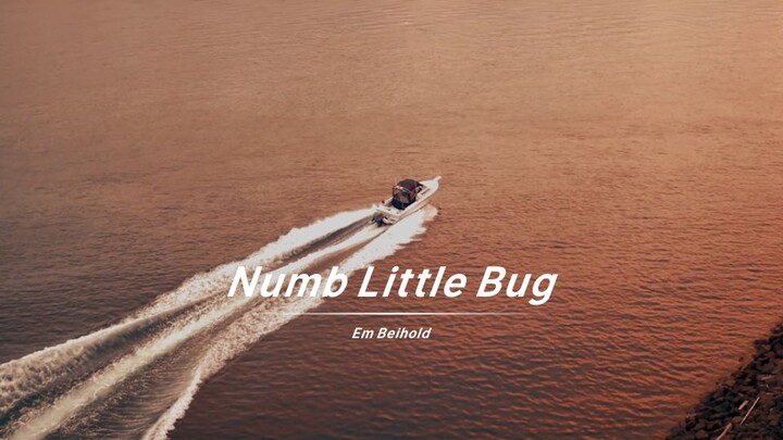 Singing depressing lyrics in "Numb Little Bug" with a clear voice
