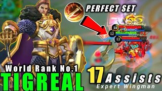 World Rank No.1 Tigreal Full Gameplay | Mobile legends Bang Bang