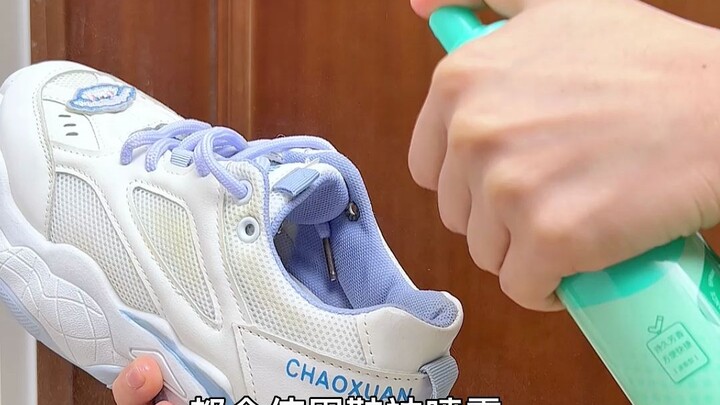 I can't believe this shoe and sock spray actually…