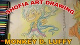 menggambar monkey D. Luffy