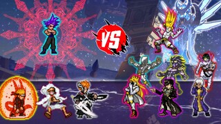 【MUGEN】Đội nhân vật chính VS Đội JOJO Paradise 【1080P】 【60 khung hình】