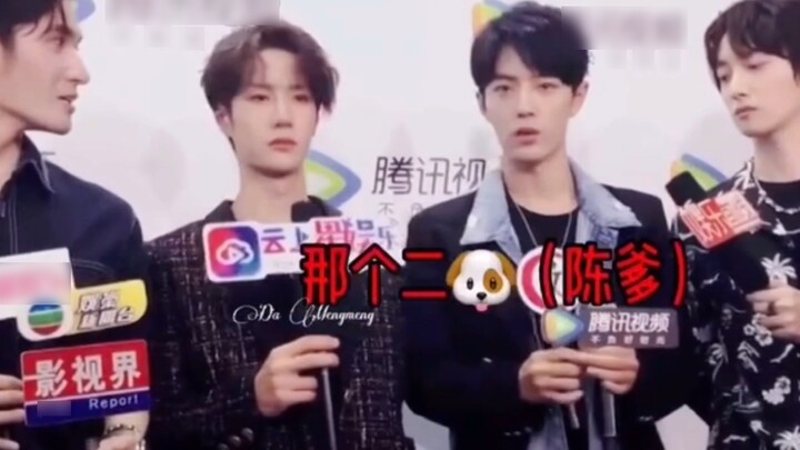 I laugh every time I watch this interview, hahaha, Xiao Zhan was there at the big social death scene