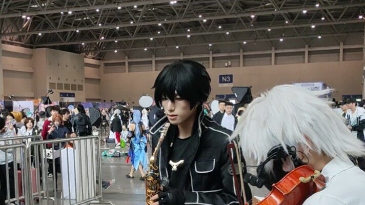 Playing "The Noble Pope" for Noriaki Kakyoin at the comic exhibition [The 11th Chongqing Dreamland C