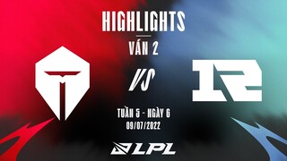 TES vs RNG | Highlights - Game 2 | Tuần 5 Ngày 6 | LPL Mùa Hè 2022