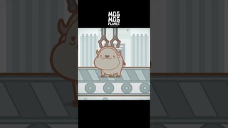Buffalo - MOGMOG PLANET Observation Diary | It's Anime #shorts #anime #animals
