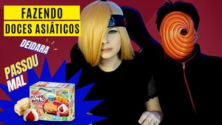 DEIDARA E TOBI FAZENDO DOCES ASIÁTICOS #anime #naruto #cosplay