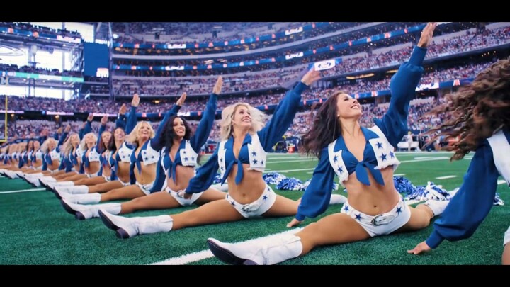 American College Girl: U.S. University Women’s “Dallas Cowboys Cheerleaders Star Squad” – On-Site Pe