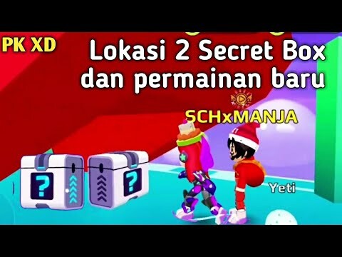 Lokasi 2 Secret Box terbaru dan bermain permainan baru di PK XD Musim Salju