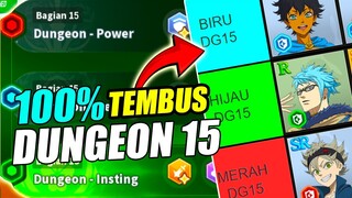 🍀TEMBUS🍀LINE UP F2P DUNGEON 15 MERAH HIJAU BIRU SR PARTY FULL KOMBINASI BLACK CLOVER MOBILE ANDROID