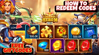 Legend of Hero M All 6 Giftcodes - How to Redeem Codes // Legend of Hero M Free Exchange Codes