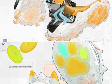 حاليًا، هاتان الحذاءان فقط هما في جدول التطوير؛ النعال هي الحذاء الأول، والحذاء الكاجوال هو الحذاء ا